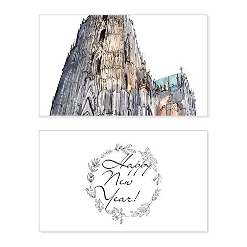 Tarjeta conmemorativa de la catedral de Colonia para felicitar el Año Nuevo a tus seres queridos
