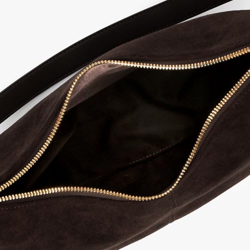 Faux Suede Adjustable Crossbody Bag