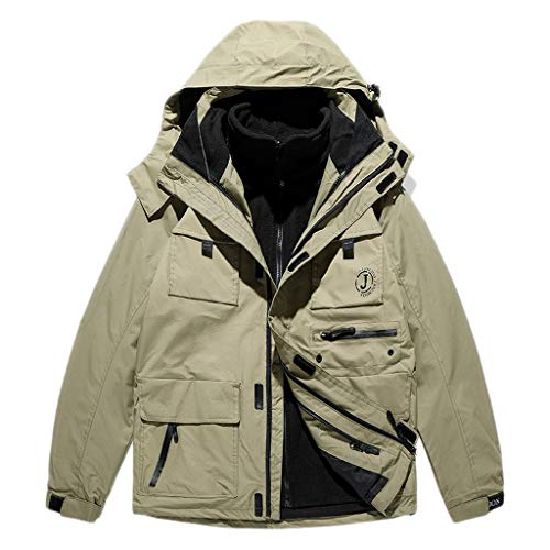 Vêtements de plein air homme contre le froid veste avec velours isolant thermique
