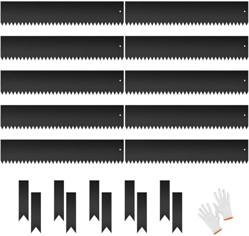 Stainless Steel Garden Edging That Will Transform Your Outdoor Space 8 33FT Galvanized Steel Landscape Edging 10 Pack, 40" x 8" Metal Edging for Landscaping with 10Pcs Stakes & Gloves, Metal Garden Border for Garden Design, Yard, Tree Rings, Pathway, Divider