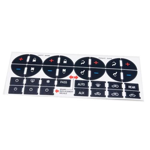 Autocollant bouton climatisation Saturn Outlook XR pour un intérieur auto impeccable