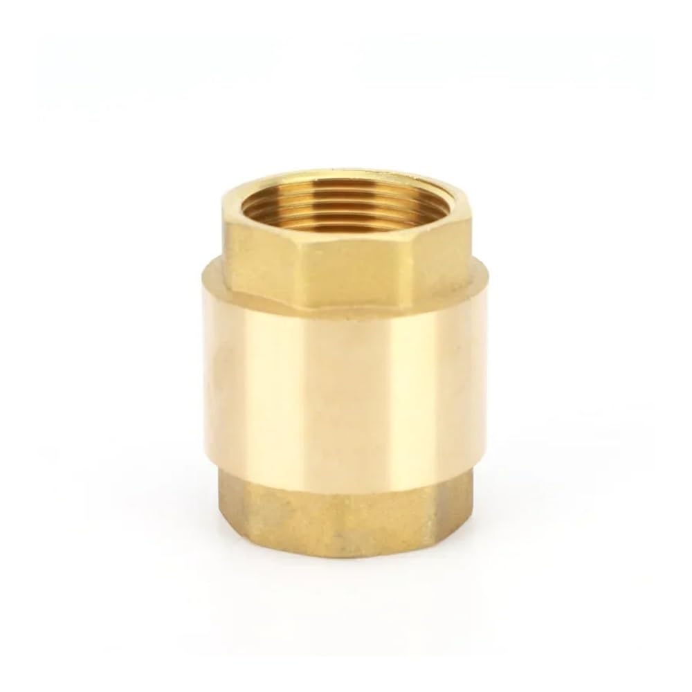 1/2" 3/4" 1-1/2" Female Thread NPT Brass Thread In-Line Spring Check Valve One-Way Anti Backflow Valve Water Control Float Valve(1-1/2")