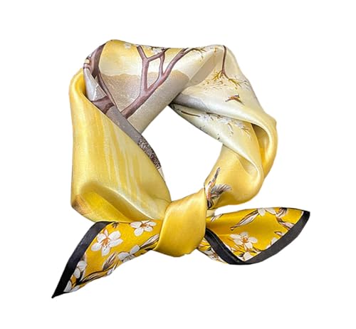 Foulard 100% soie de mûrier contre les irritations du cou, écharpe carrée douce
