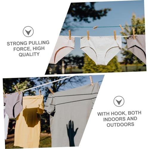 ULTECHNOVO Home Nylon Braided Rope for Clothesline Outdoor Strong Woven Hanging Rope for Bundle for Washing Line Drying - Image 3