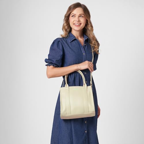 Image of Caprese Primea Medium Tote Bag for Women with Adjustable & Detachable Straps | Stylish, Durable, Multi-Compartment Design for Work, Travel, Shopping | Large Capacity, Ideal for Tab