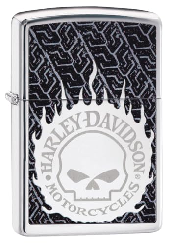 Encendedor Zippo Windproof Harley Davidson Cromado