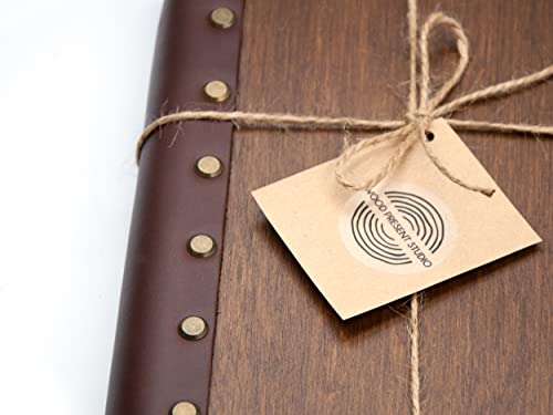 Wedding-Photo-Album-Personalized-Photo-Album-Rustic-Wedding-Gift-for-Couple-Wooden-Photo-Album-Custom-Unique-Photo-Book-Memory-Scrapbook-Album-Palisander-dark-wood