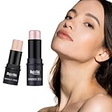 Barra iluminadora portátil para maquillaje facial, 3,5 g, brillo, y delicada, lavable, perfecta para realzar los contornos...