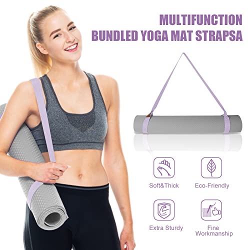 Hiinherse Yoga Mat Strap,Yoga Mat Holder,The Straps For Yoga Mat Carrier And Exercise Mat (63Inch, Taro Purple) #TOP2