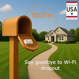 InstaView Wireless Mailbox Alert System with Sensors and Receiver, Mailbox Alarm with Phone app, 1K ft Long-range Mail Delivery Notification Device