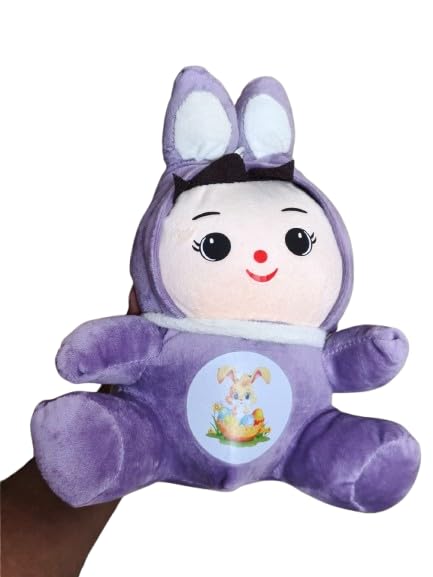 Purple Bunny Plush Hand Puppet Toy for Kids | Easter Bunny Design, Soft Plush Material, Hand Puppet Play, Toddler Friendly, Purple Colour-image-15