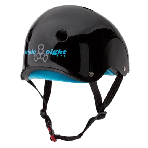 Image of Triple Eight Certified Sweatsaver Helmet for Skateboarding, BMX, Roller Derby, Roller Skating, Inline Skating, Scooter and Bike