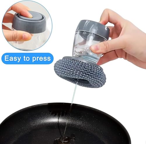 Image of ABSTER Kitchen Sink Accessories Combo Set | Stainless Steel Faucet Organizer Rack with Soap Dispensing Scrubber & Steel Cleaning Mesh Pads