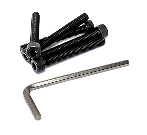 iexcell 5 Pcs M8 x 65mm Thread Pitch 1.25 mm Alloy Steel 12.9 Grade Hex Socket Head Cap Screws Bolts Kit, Black Oxide Finish