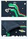 SUPFANS Langarmshirts für Kleinkinder, Jungen, 100 % Baumwolle, Dinosaurier, Bagger, Polizeiauto-T-Shirts, 3er-Pack, Set C, 5 Jahre