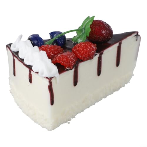 Pastel de rebanadas falsas, modelo decorativo de espuma de poliuretano para exhibición de panadería, decoración de fiesta y boda (E)