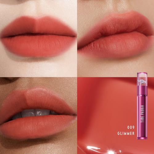 Image of Altera Blurring Tint Lip Stain 009 Glimmer, Nude Peach Glossy to Soft Matte Finish, Blur Lip Lines, Weightless No-Sticky Airy Velvet Texture, Vibrant Hydrating Long-Lasting Lip Makeup