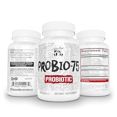 5% Nutrition Rich Piana Probio-75 Billion CFUs | Vegan, 14 Unique Strains