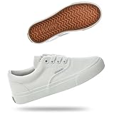 Hurley Marley Kids Lace Up Canvas Sneakers – Low Cut Skateboarding Shoes for Kids, Sports Shoes for Boys and Girls, White