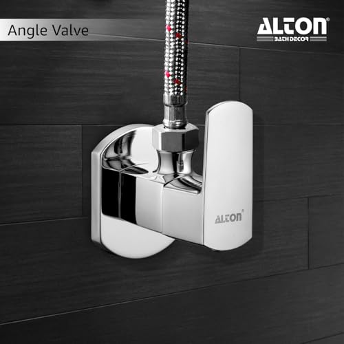 Image of ALTON QDRL5825 Brass, Angle Valve With Wall Flange (Chrome)