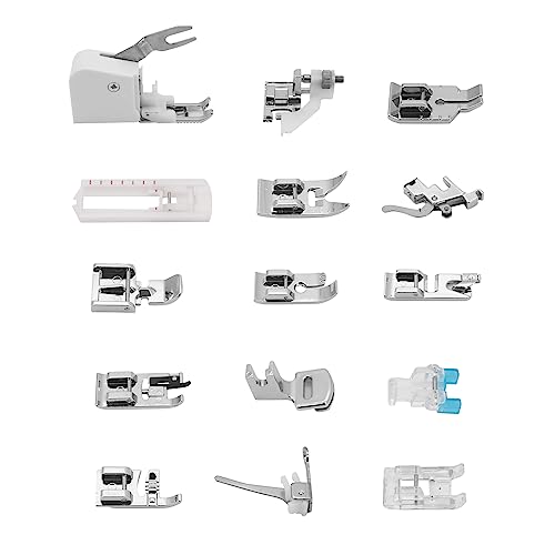 Yuhtech 15 Piece Universal Sewing Machine Presser Walking Feet Kit - Image 2
