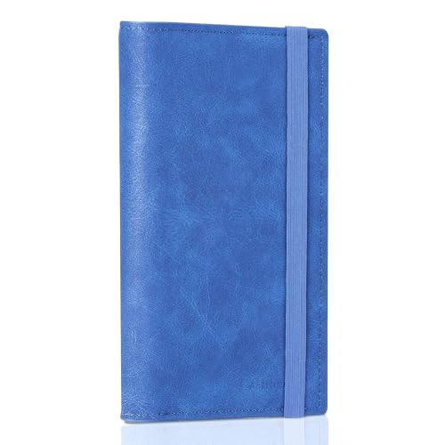 Image of CASMONAL Checkbook Covers for Personal Checkbook Holder RFID Premium Vegan Leather Checkbook Cover for Duplicate Checks