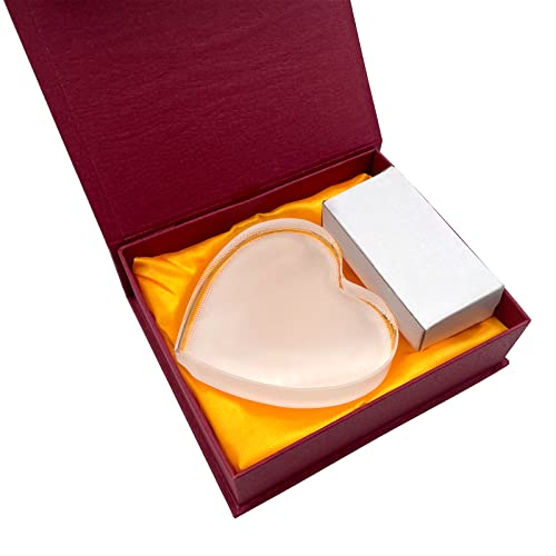 Ygfrsto Crystal Sublimation Blanks Sublimation Glass For Custom Picture Photo Frame, Award Plaque, Crystal Tabletop Decor, In-Loving Memory Sublimatin Printing Products (Heart) #TOP6