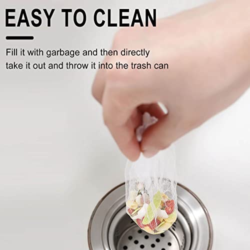 100Pcs Disposable Mesh, Kitchen Sink Filter, Disposable Mesh Bags For Kitchen Sink Strainer Kitchen Sink Basket, Efficient Anticlogging 1Mm Holes, Sink Food Catcher Screen Filter #TOP3