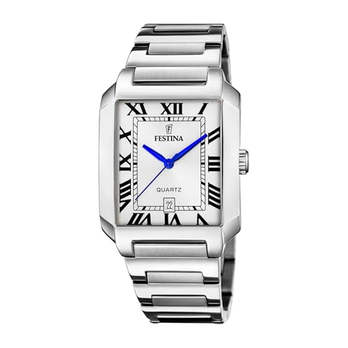 Reloj FESTINA para Hombre F20677/1 On The Square Caja de Acero Inoxidable 316l Plateado...