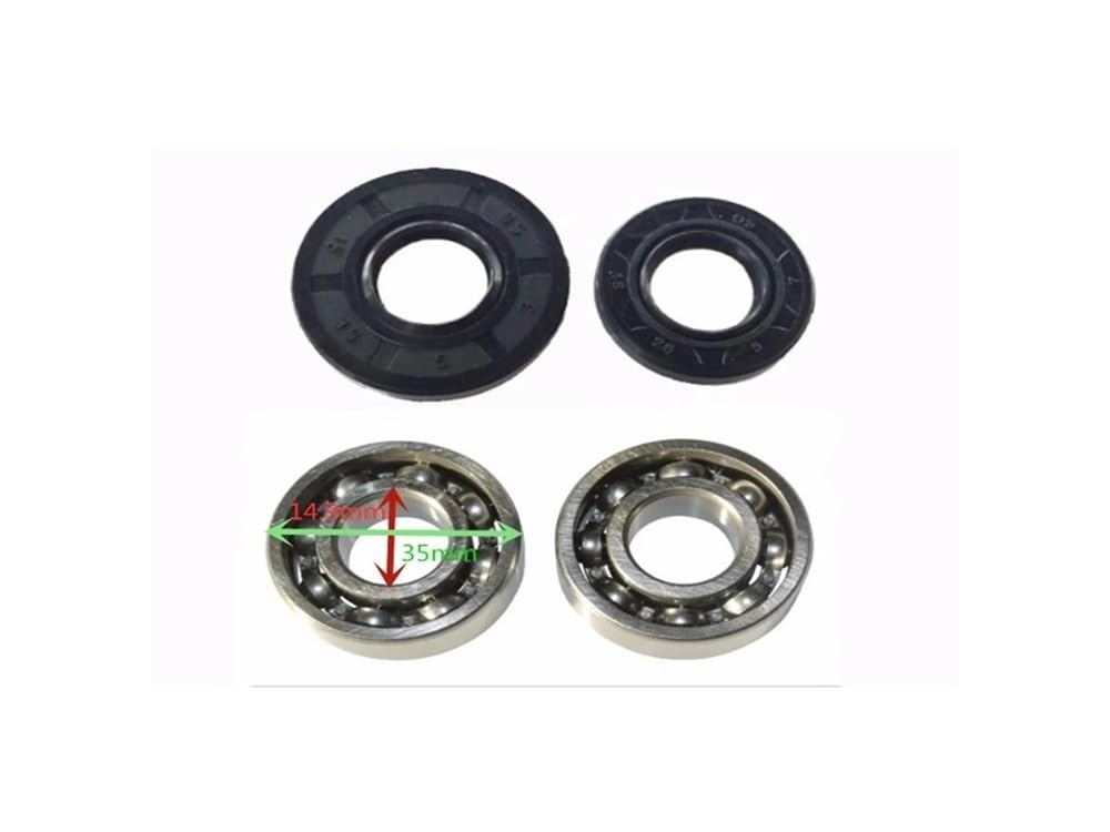 Juego de Juntas y retenes Aceite for cigüeñal con cojinetes, Compatible motosierras Chinas G4500, G5200 G5800 45 CC, 52 58 Piezas Repuesto for Herramientas jardín(5800)
