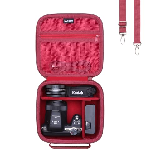 LTGEM Case Compatible with KODAK PIXPRO AZ405/AZ425/AZ255/AZ401/AZ528，Red (Case Only)