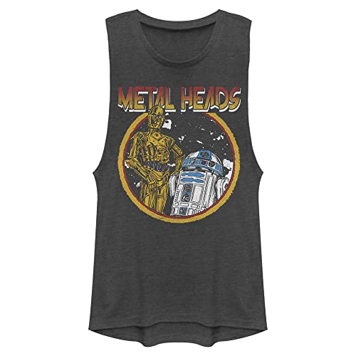 Camiseta Star Wars Metal para mujer con corte regular en algodón negro