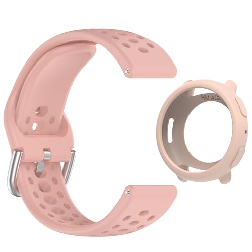 [RuenTech] �Ή� Amazfit Active2 �P�[�X�J�o�[ & �o���h�Z�b�g �V���R���� �X�|�[�c�o���h �v���e�N�^�[�J�o�[�t�� Amazfit Active 2 �A�N�e�B�r�e�B�g���b�J�[��p�J�o�[&�x���g (�s���N)