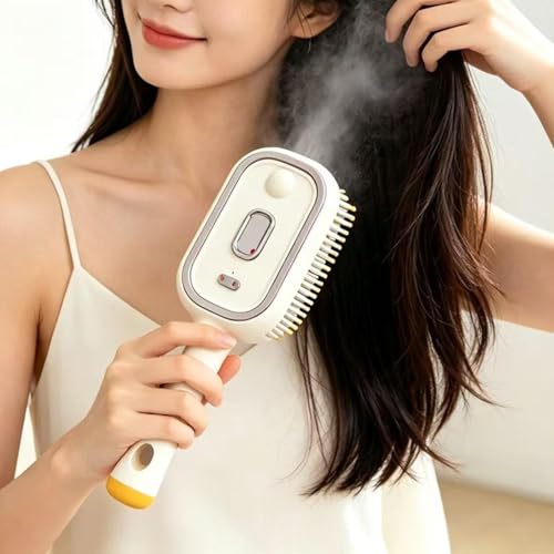 Cepillo de pelo con spray de agua y función de peinado inalámbrico recargable para baño 6