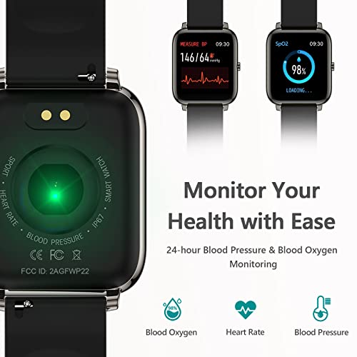 Kalinco P22 Smart Watch, Fitness Tracker With Heart Rate Monitor, Blood Pressure thumb #2