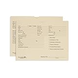 Blue Summit Vehicle Deal Jackets for Dealerships, Manila, Pre-Printed, Car Jacket, Pack of 100 Dealer Record Envelopes