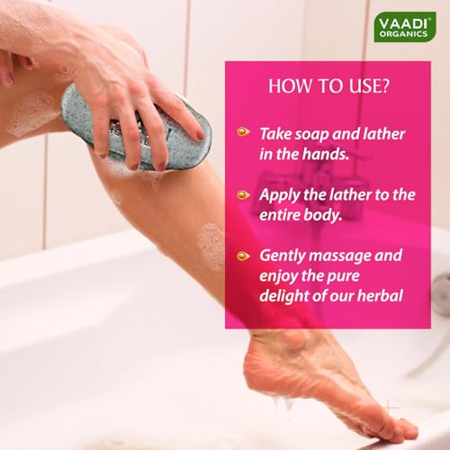 Image of Vaadi Herbals Elbow Foot Knee Scrub Soap with Almond and Walnut Scrub, 75g x 3