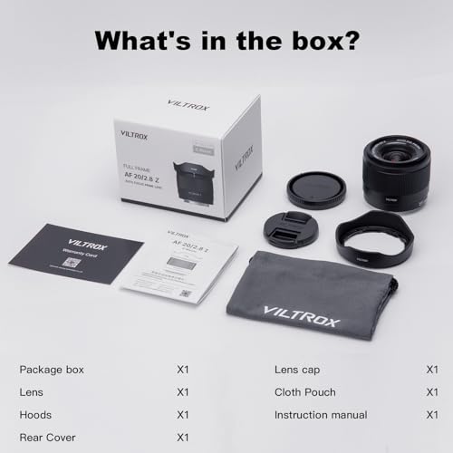 VILTROX 20mm F2.8 Full-Frame Lens for Nikon Z-Mount - image 9