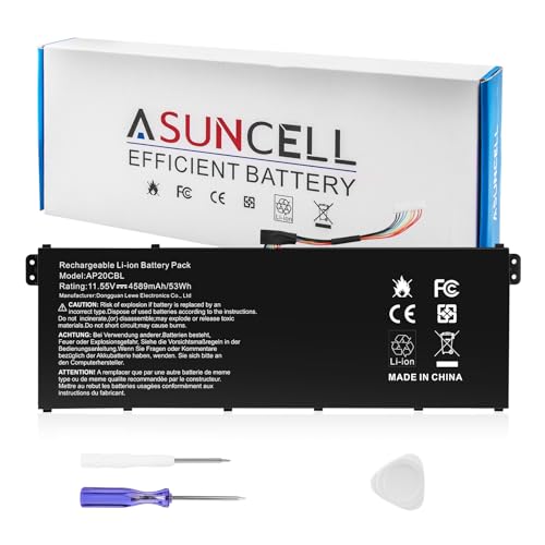 Image of ASUNCELL AP20CBL Laptop Battery Replacement for Acer Aspire 5 A515-45 A515-46 A515-45G Aspire 7 A715-43G Swift 3 SF314-43 SF314-511 Vero AV15-51 TravelMate Spin B3 B311RNA-32