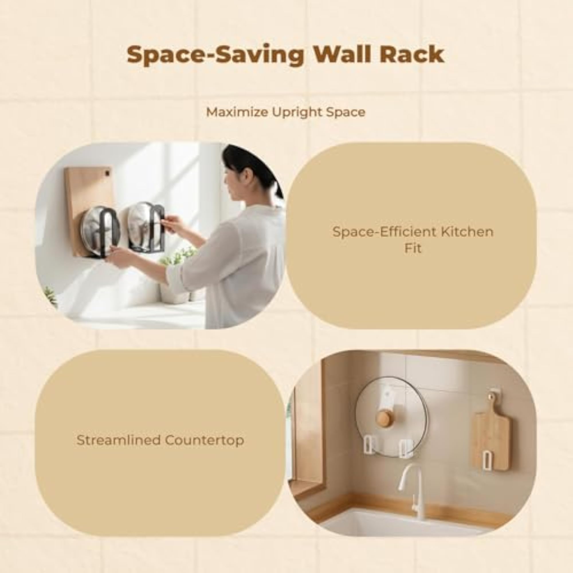Multifunctional Cutting Board Organizer, Gray 1 Pair