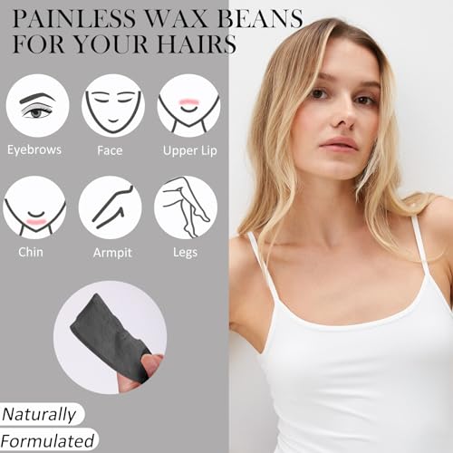 Image of Wax Beads Bulk - 3.3lb Wax Beans Supplies for Esthetician - Professinal Painless Waxing for Face, Upper Lip, Bikini, Leg, Women Natural Melting Kit - Hypoallergenic Hard Wax Beads Bulk