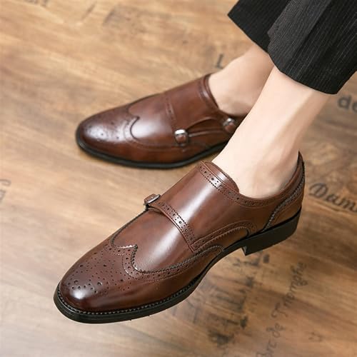 YZABEL Leather Elegant Wedding Social Oxfords Shoes Man Comfort Walking Shoes for Male Round Toe Slip-On Solid Handmade Dress Shoes for Men3