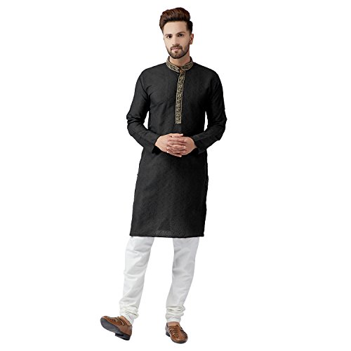 Image of SOJANYA (Since 1958 Men's Silk Blend Kurta Churidar Pyjama Set