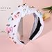 CEALXHENY Valentine’s Day Headbands for Women Conversation Heart Headbands Pink Heishi Bracelets LOVE XOXO Earrings Valentine’s Day Outfits Accessories Jewelry Gifts Party Favors (Pattern D)