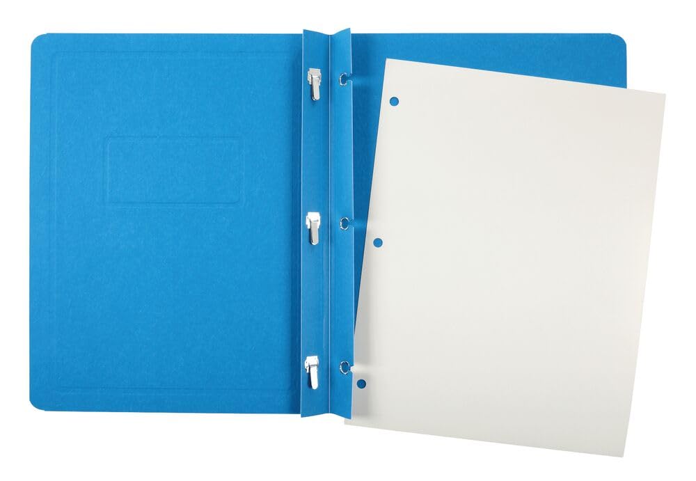 Oxford Duotangs, Paper File Folders, Letter Size, Light Blue, 6 per Pack, Premium Presentation and Report Organizers with Embossed Panels