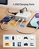 10Ft Extension Cord with Multiple Outlets, Flat Plug Surge Protector Power Strip 10 Ft Long Cord, 8 Outlets & 4 USB Ports (2 USB C), Desk Charging Station for Home Office, College Dorm Room Essentials #4