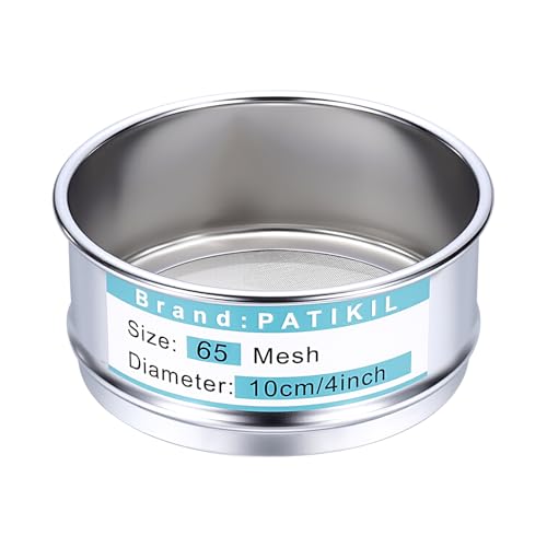 Maille fine de 0.25mm pour ce tamis de 65 mailles PATIKIL filtrant efficacement terre et hash sec