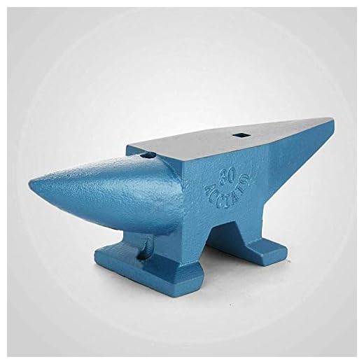 9TRADING 66 LBS Round Horn Anvil Solid Blacksmith Forged Steel Metal Work Heat Treated