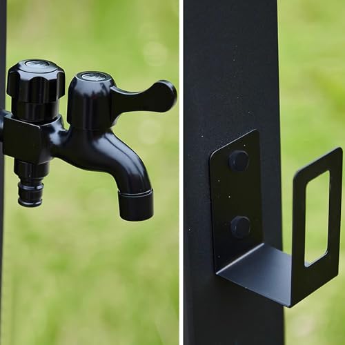 Columna de agua de jardín en acero inoxidable de 60 cm con grifo 5