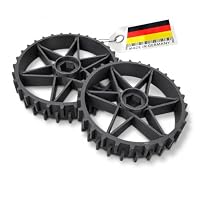 2x Antriebsrad passend für Gardena R38Li R40Li R50Li R70Li R80Li & Husqvarna Automower 105 305 308 – Ersatzräder für Mähroboter mit griffigem Profil